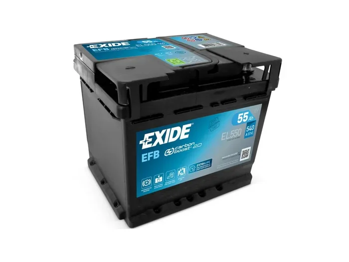 EXIDE Starterbatterie „EFB“ 3DX Gitter T „EL550“