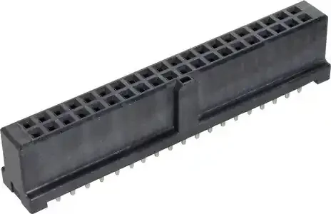 Federleiste, SEK mezz Fe 40P THT 4.5mm PL2