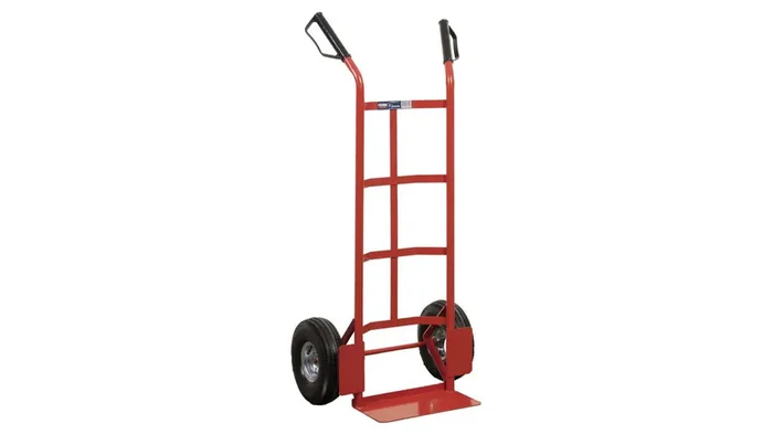 FERM Sackkarre „TTM1028“ Tragkraft 225 kg, gummibe rot / schwarz