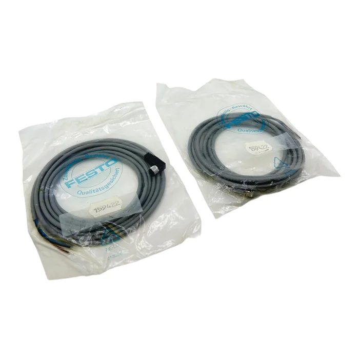 Festo 159422 Verbindungsleitung 0 bis 60V AC/DC 4,0A P65, IP68 3-polig VE:2Stk.