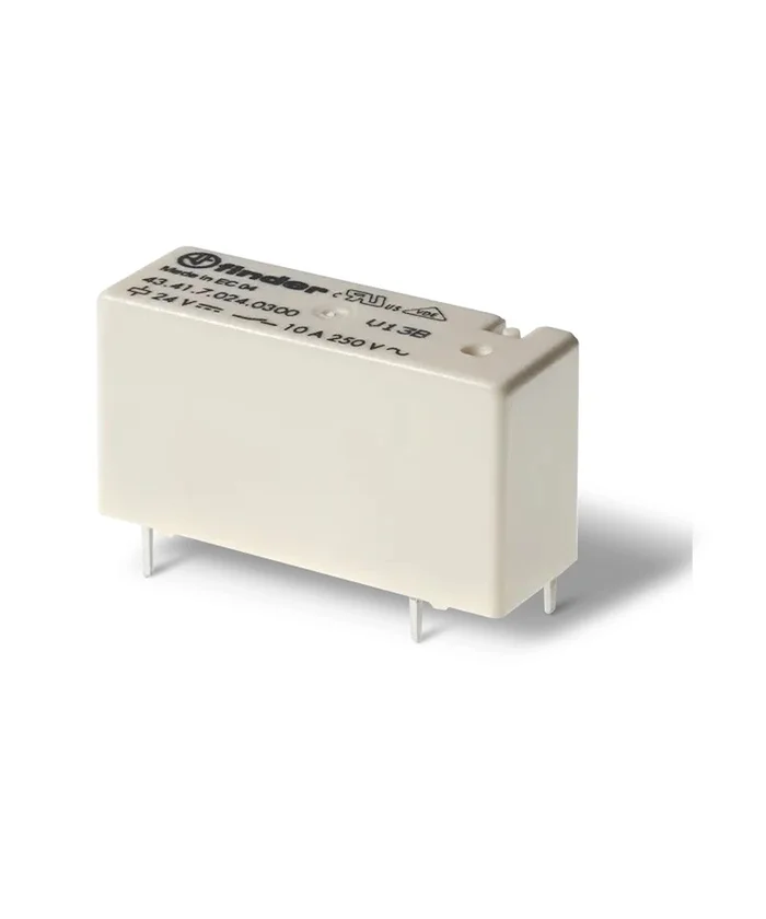 Finder 6V dc Spule 1-poliger Wechsler Printrelais 10A