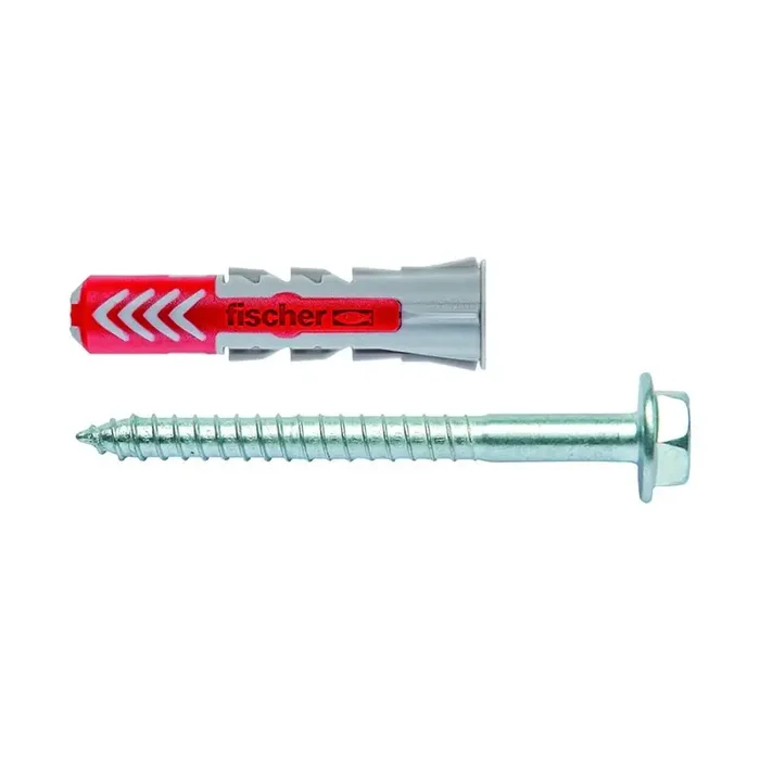 fischer 2-Komponenten-Universaldübel DuoPower 12×60 mit Sechskantschraube – 10 Stück