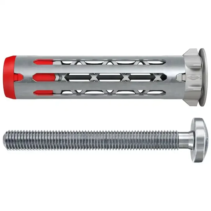 fischer Hohlraumdübel DuoHM für Plattenstärken bis 30mm mit Panheadschraube TX M4x55 – 25 Stück