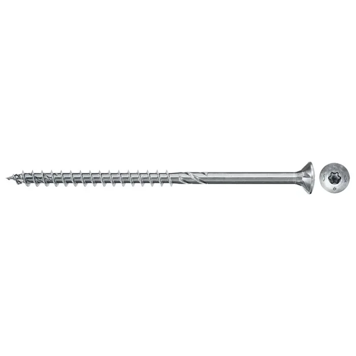 fischer Holzschraube PowerFast II Teilgewinde Senkkopf TX20 blau verzinkt 4 x 70 mm – 500 Stück