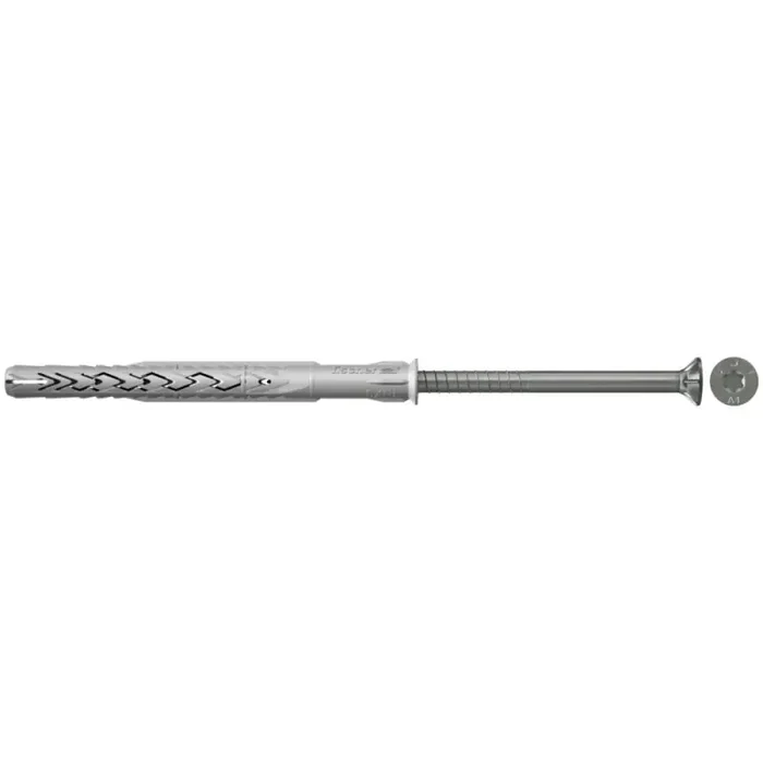 fischer Langschaftdübel SXRL T mit Senkkopfschraube nicht rostender Stahl 10 x 260 mm – 50 Stück