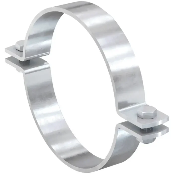 fischer Massivrohrschelle FMFSC feuerverzinkt ohne Gummieinlage 89 mm M12 – 1 Stück