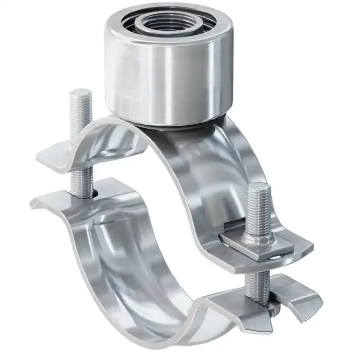 fischer Rohrschelle zweischraubig FRSN Triple 63 – 70 mm M8/M10 und 1/2 Zoll – 50 Stück