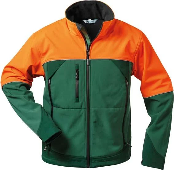 Forstjacke Sanddorn, Softshell,Gr.XL,grün/orange