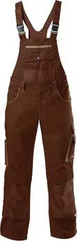 FORTIS H-Latzhose 24, braun/beige,Gr.30