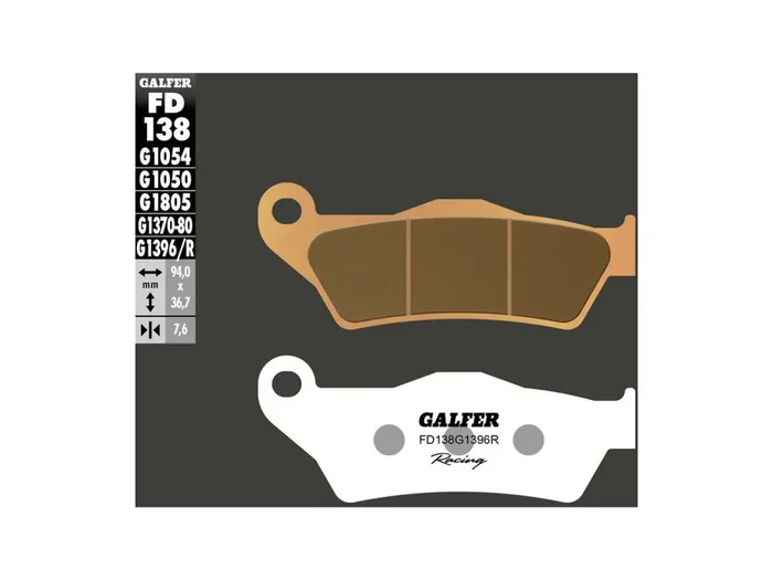 GALFER Bremsbelag „FD138“ Rennsportartikel, nicht G1396, Sinterm
