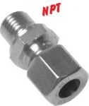 Gerade Schneidringverschraubung (NPT-Gewinde), Edelstahl Klemmring 1.4571 (NC), alle Größen