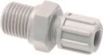 Gerade Verschraubung, PP, Anschlussprinzip „1“ für Schläuche (nicht für PTFE-Schläuche), alle Größen