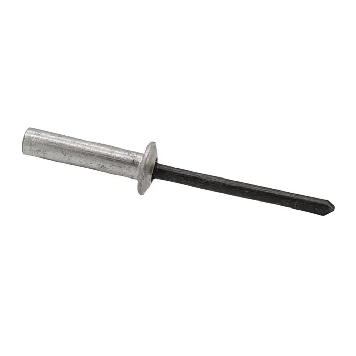 Geschlossene Blindniete mit Sollbruchdorn Flachrundkopf CAP Alu/Stahl phosph. 4,8 x 8 – 500 Stk