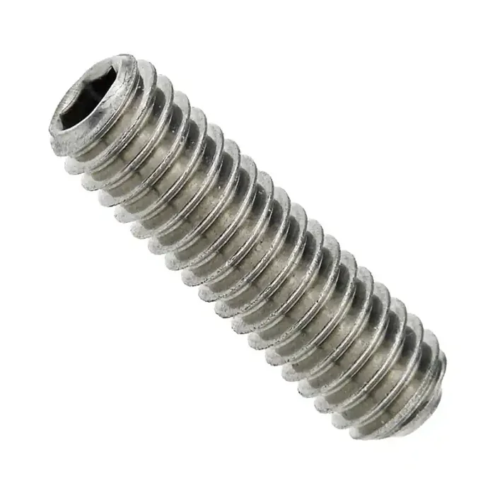 Gewindestifte mit Innensechskant und Ringschneide DIN 916 Edelstahl A1/A2 M 3 x 4 mm – 500 Stück