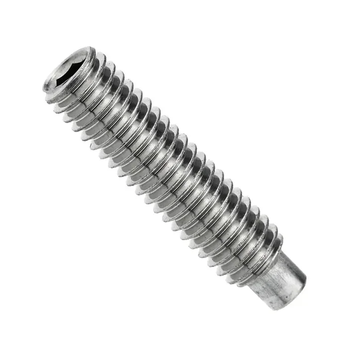 Gewindestifte mit Innensechskant und Zapfen DIN 915 Edelstahl A1/A2 M 4 x 6 mm – 500 Stück
