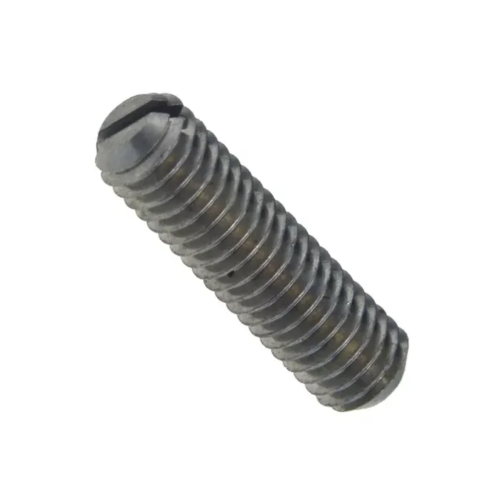 Gewindestifte mit Schlitz und Kegelkuppe ISO 4766 Stahl 14 H blank M 6 x 60 mm – 100 Stück