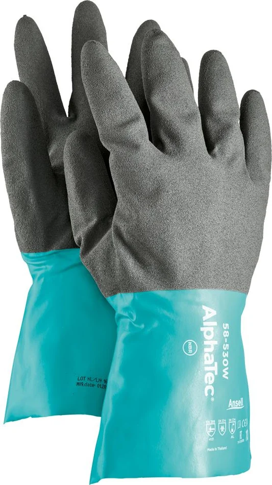 Handsch.AlphaTec 58-530W,305 mm, Gr. 9 Gr. 9 Ansell