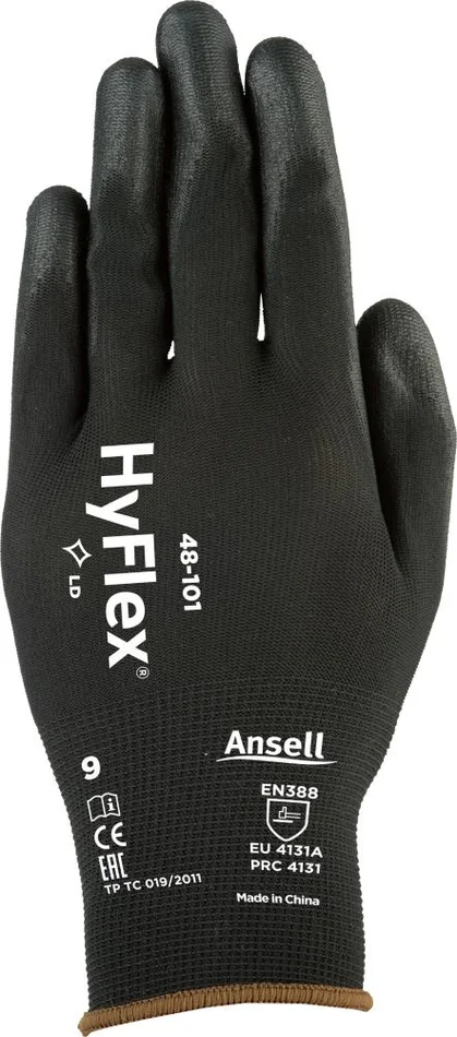 Handschuh HyFlex 48-101,schwarz, Gr.8