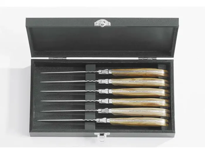 HAWS Steakmesser Laguiole Olivenholz 6 Stück