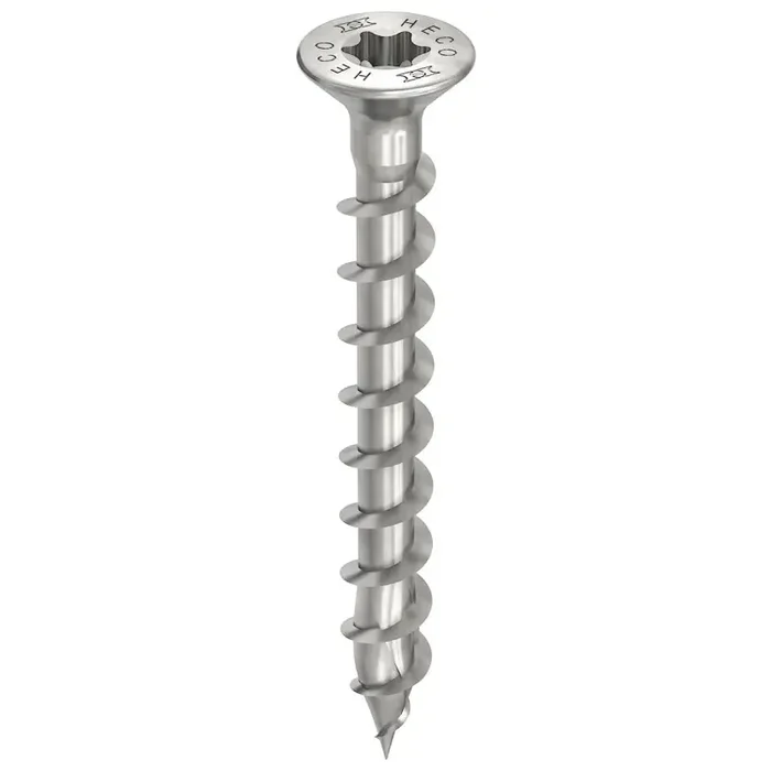 HECO-TOPIX-plus Beschlagschraube Edelstahl A2 Senkkopf HD variables Vollgewinde 4,5×40 – 500 Stück