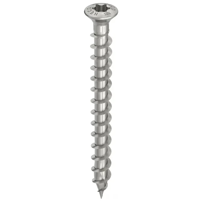 HECO-TOPIX-plus Fassadenschraube Edelstahl A2 Linsensenkkopf HD variables Vollgewinde 4,5×50 – 200 Stück