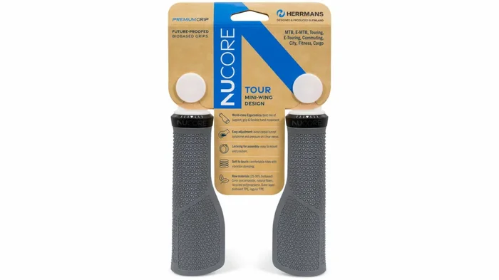 HERRMANS Griff „Nucore Tour“ SB-verpackt, 130 mm, peak, grey