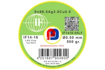 Interflux IF 14-16 – Sn96.5Ag3.0Cu0.5 – 0.50 mm ø – 500 gr