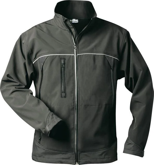 Jacke Alpha, Softshell, Gr. L, schwarz