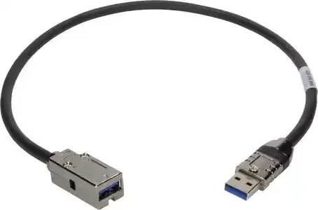 Kabelkonfektionen, USB 3.0 WDF A Stvb.- A HIFF Buchse 0,5m