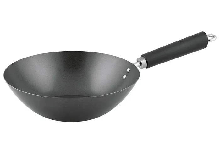 KEN HOM Wokpfanne Ø27cm mit Phenolharz-Griff antihaft Karbonstahl