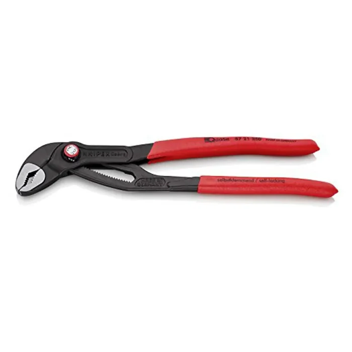KNIPEX Wasserpumpenzange „Cobra Quick Set“ Rohrzan Länge 250 mm,