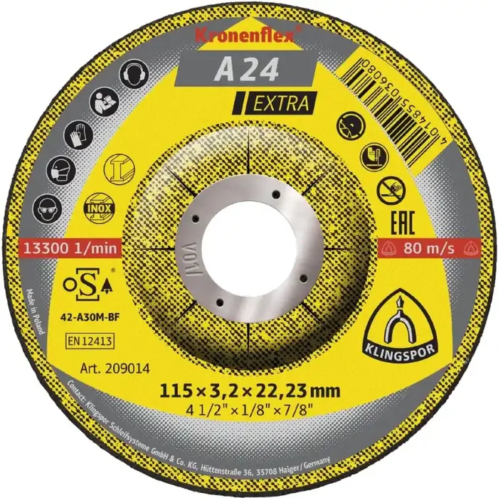 Kronenflex® Trennscheiben A 24 EX gekröpft Metall universal 115 x 3,2 x 22,23 mm – 1 Stück