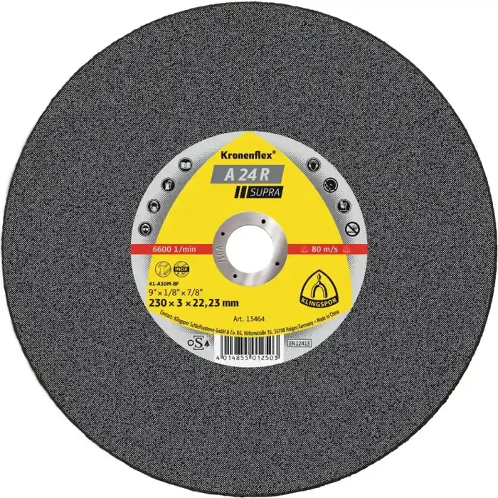 Kronenflex® Trennscheiben A 24 R gerade für Stahl 230 x 3 x 22,23 mm