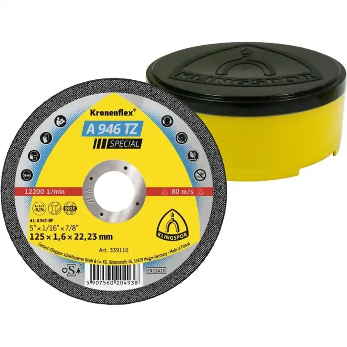 Kronenflex® Trennscheiben A 946 TZ gerade für Stahl Edelstahl 150 x 1,6 x 22,23 mm