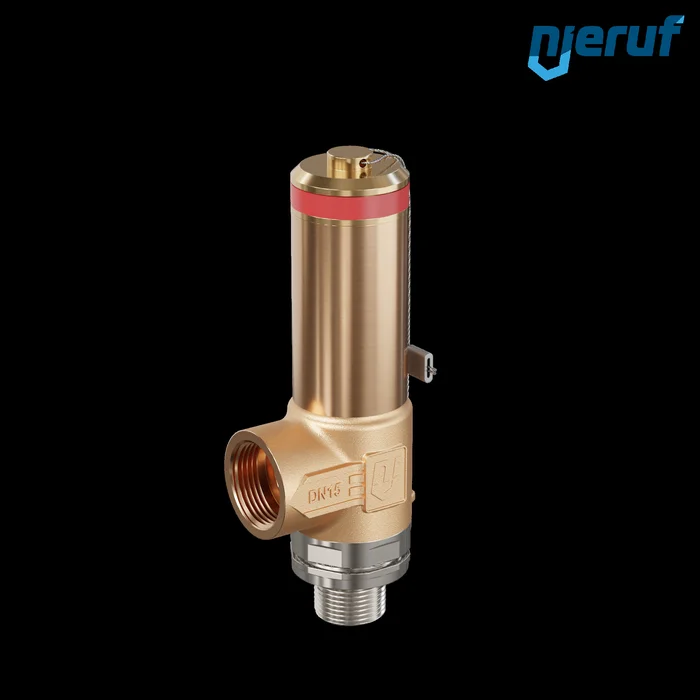 Kryo-Sicherheitsventil DN8 3/8″ AG x 1/2″ IG ohne Anlüftung Eck-Ausführung PTFE 0,2 – 70,0 bar