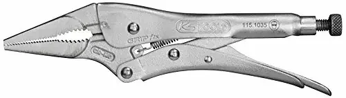 KS-TOOLS Gripzange Universal, mit Stellschraube un Länge 150 mm,