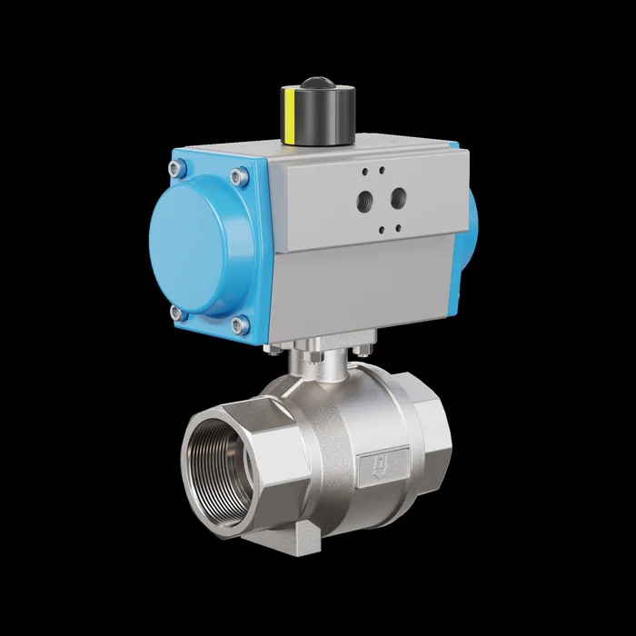 Kugelhahn 2″ Drehantrieb doppeltwirkend DVGW W