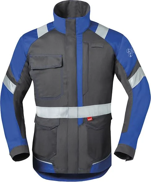 Langjacke, 50285 Gr.62, kohlengrau/blau