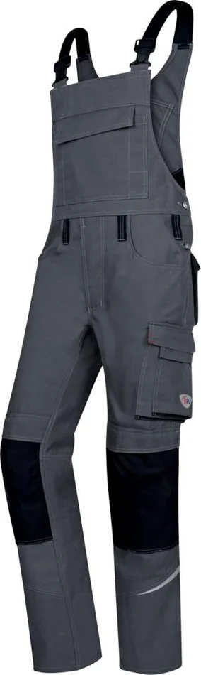 Latzhose 1804 720, Gr. 52,dunkelgrau/schwarz