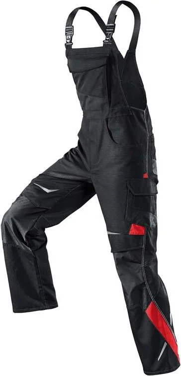 Latzhose PULSSCHLAG Gr. 58, schw./mittelrot