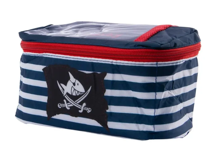 lenkertasche capt`n sharky b180xh100xt80mm, weiß/blau/rot