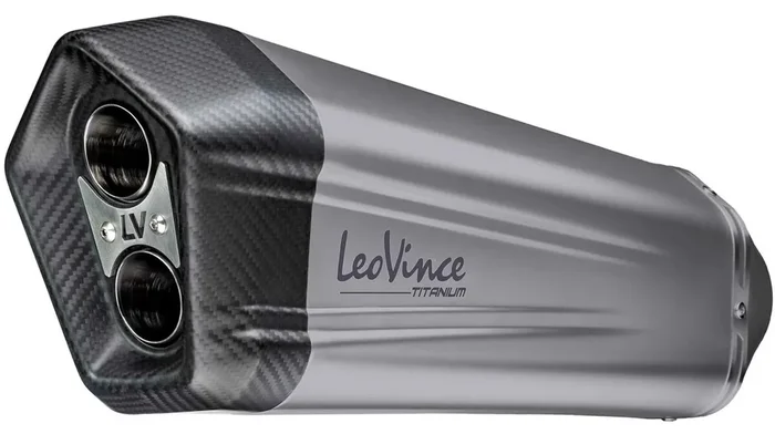 LEOVINCE Schalldämpfer „SBK LV-12“ Titan E-Zulassu 15302T, Slip-O