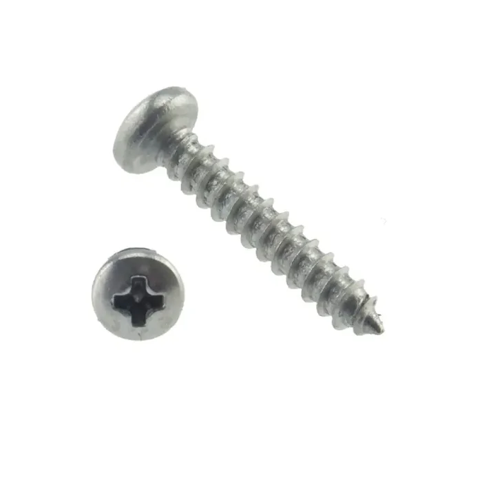 Linsen-Blechschrauben mit Zapfen PH-Kreuzschlitz H ISO 7049 Form F Edelstahl A2 3,9 x 13 – 1000 Stk
