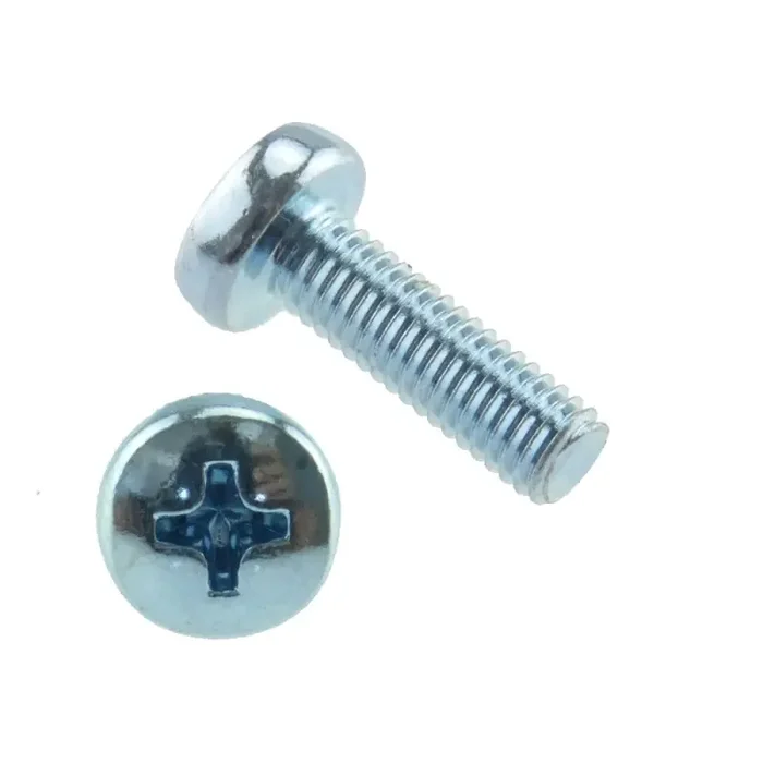 Linsenschraube PH-Kreuzschlitz H DIN 7985 4.8 Stahl gal verz. M 4 x 14 – 200 Stück