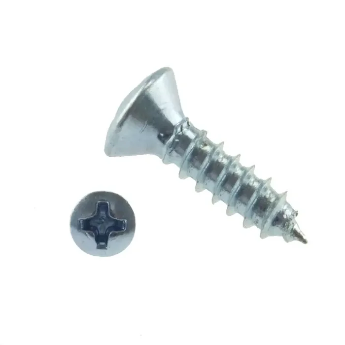 Linsensenk-Blechschrauben mit Spitze PH-Kreuzschlitz H ISO 7051 Form C Stahl gal zn 5,5 x 50 – 250 Stk