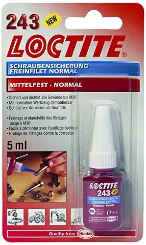 LOCTITE Schraubensicherung „243“ Mittelfest, für V 5 ml Flasche,