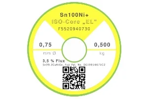 Lötdraht Sn100Ni+ – Ø 0.70 mm – 500 gr