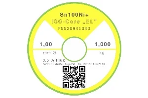 Lötdraht Sn100Ni+ – Ø 1.00 mm – 1000 gr