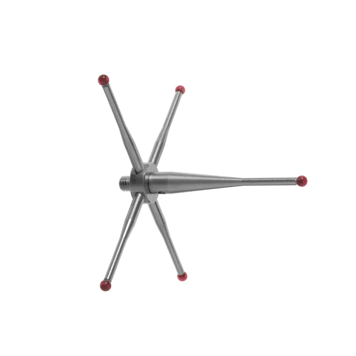 M3 5-Wege Stern, Ø2 mm Rubinkugeln, 50 mm Spanne