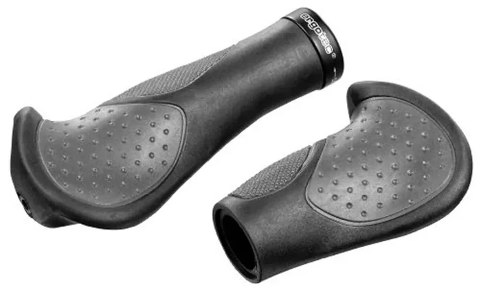 mtb-atb-griffe ergotec frisco 2 kraton/alu, 140/140mm per paar sz/gr.